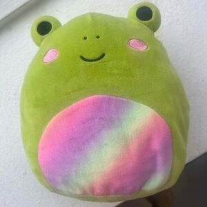Squishmallows OFFICIAL COLLECTABLE  DOXL Frog in fresh green with Rainbow BELLY